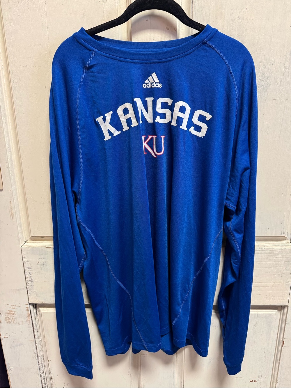Men’s Adidas Kansas Jayhawks Long Sleeve Top